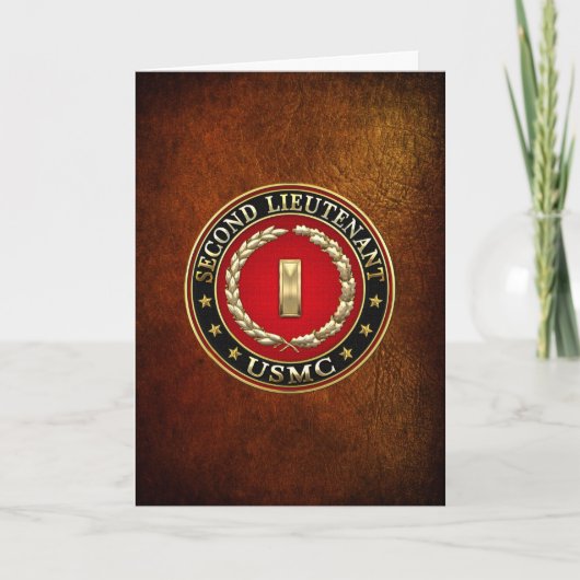 Amerikaanse mariniers: Tweede luitenant (USMC 2ndL Kaart (Voorkant)