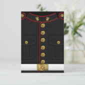 Amerikaanse mariniers: USMC Dress Uniform [3D] RSVP Kaartje (Staand voorkant)