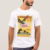 Amerikaanse mariniers verdedigen Amerika T-shirt (Voorkant)