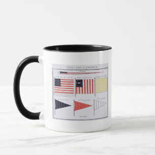 Amerikaanse maritieme vlaggen en Pennants uit een  Mok