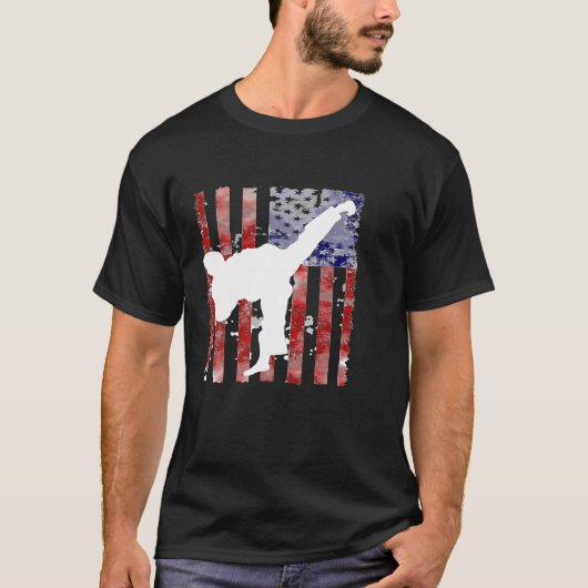 Amerikaanse martiale kunst Karate Taekwondo Way Tk T-shirt (Voorkant)