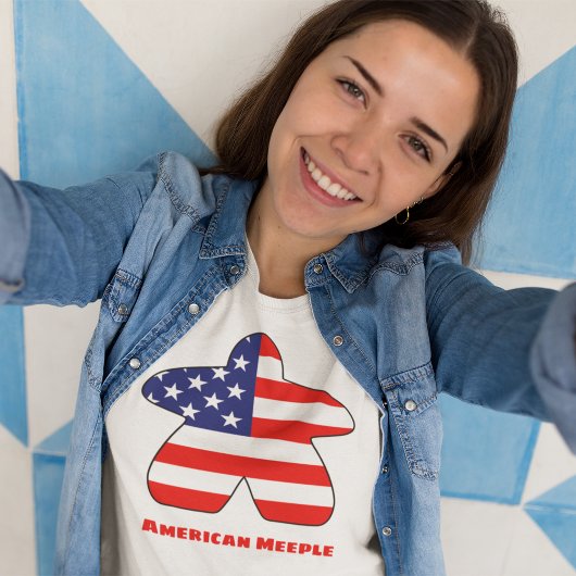 Amerikaanse Meeple Womens Shirt