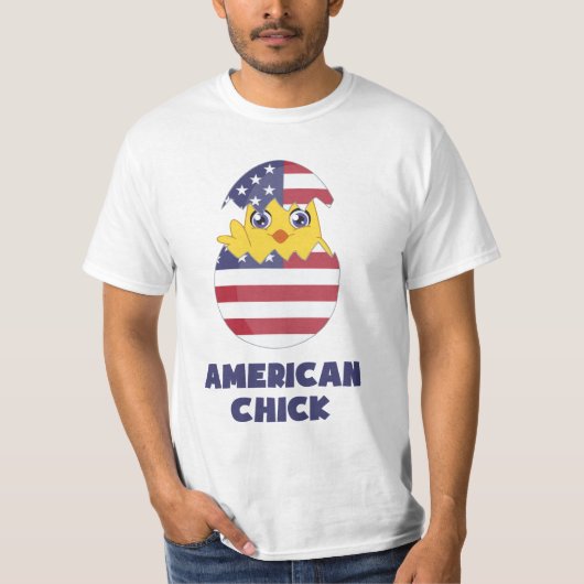 Amerikaanse meid, een meisje uit Amerika T-shirt (Voorkant)