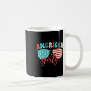 Amerikaanse Meisjesachtige Zonnebrillen Amerikaans Koffiemok