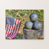 Amerikaanse Memorial Cannon Balls Legpuzzel (Horizontaal)