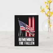 Amerikaanse Memorial Day Denk Aan De Gesneuvelden  Kaart (Gele Bloem)