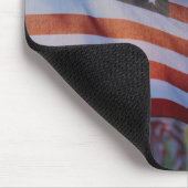 Amerikaanse Memorial Day Flags Waving in Wind Muismat (Hoek)