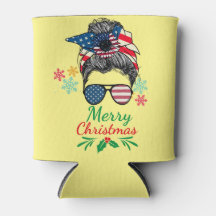 Amerikaanse Messy Bun Christmas Cooler