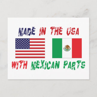Amerikaanse Mexicaanse Amerikaan Briefkaart