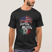 Amerikaanse Mexicaanse roet Mexicaanse vlag T-shirt (Voorkant)