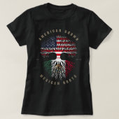 Amerikaanse Mexicaanse roet Mexicaanse vlag T-shirt (Design voorkant)