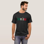 Amerikaanse - Mexicaanse vlag T-shirt (Voorkant volledig)