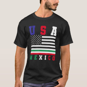 Amerikaanse Mexico Vlag Amerikaanse Mexicaanse cul T-shirt