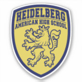 Amerikaanse middelbare school Heidelberg sticker (Voorkant)