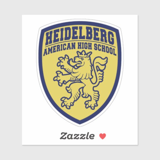 Amerikaanse middelbare school Heidelberg sticker (Vel)