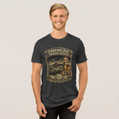 Amerikaanse Midnight Garage Route 66 T-shirt (Voorkant volledig)