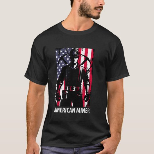 Amerikaanse mijnarbeiders t-shirt (Voorkant)