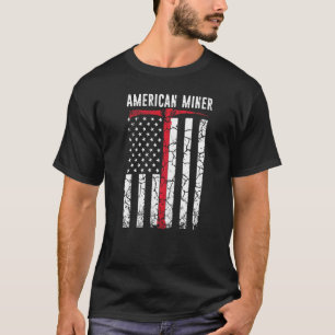 Amerikaanse Mijnwerker Steenkool Goud T-shirt