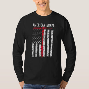 Amerikaanse Mijnwerker Steenkool Goud T-shirt