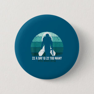 Amerikaanse Militair Veteranen Zelfmoordbewustzijn Ronde Button 5,7 Cm