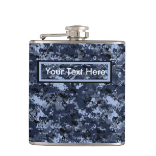 Amerikaanse militaire blauwe camouflage 6 oz fles heupfles