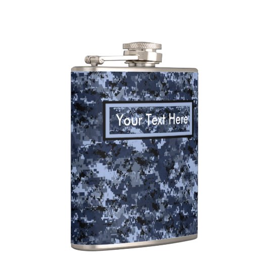 Amerikaanse militaire blauwe camouflage 6 oz fles heupfles (Rechts)