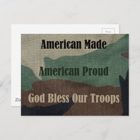 Amerikaanse militaire briefkaart (Voorkant / Achterkant)
