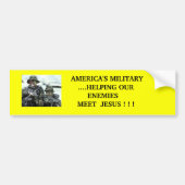 Amerikaanse militaire Bumpersticker (Voorkant)