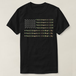 Amerikaanse militaire camo vlag t-shirt