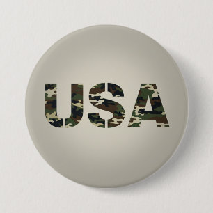 Amerikaanse militaire camouflage  ronde button 7,6 cm