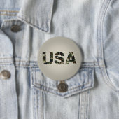 Amerikaanse militaire camouflage  ronde button 7,6 cm (In situ)