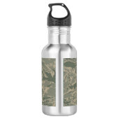 Amerikaanse militaire groene camouflage roestvrij waterfles (Achterkant)