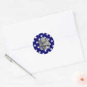 Amerikaanse militaire onderscheidingstekens ronde sticker (Envelop)