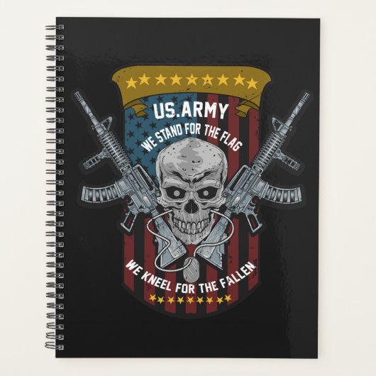 Amerikaanse militaire patriotcitaat planner (Voorkant)