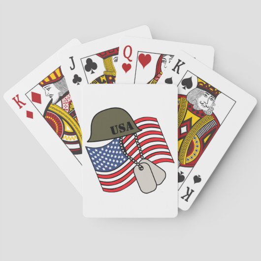 Amerikaanse militaire pokerkaarten (Achterkant)