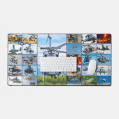 AMERIKAANSE MILITAIRE ROTORCRAFT "MONTAGE" BUREAUMAT (Keyboard & Muis)