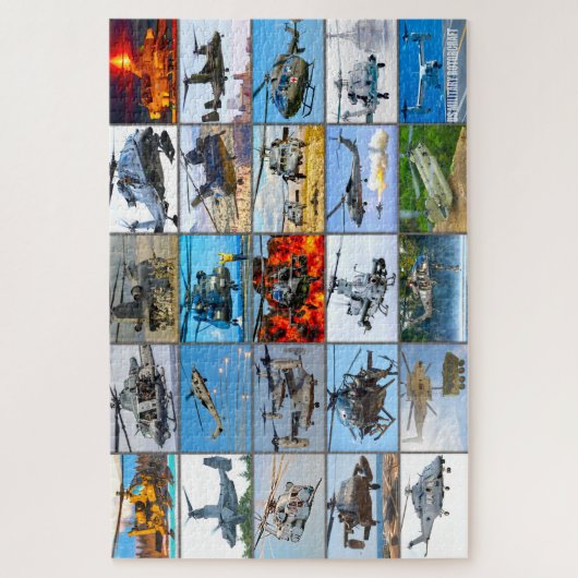 AMERIKAANSE MILITAIRE ROTORCRAFT "MONTAGE" LEGPUZZEL (Verticaal)