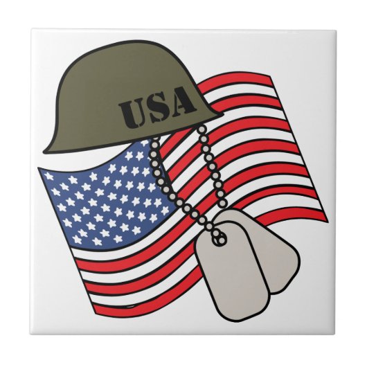 Amerikaanse militaire tegeltje (Voorkant)