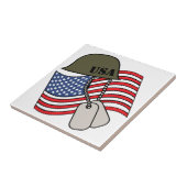 Amerikaanse militaire tegeltje (Zijkant)