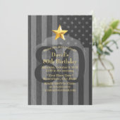 Amerikaanse militaire veteraan Bald Eagle Birthday Kaart (Staand voorkant)