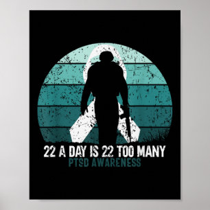 Amerikaanse militaire veteranen zelfmoordbewustzij poster