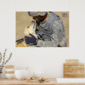 AMERIKAANSE MILITAIRE WERKHOND POSTER (Keuken)
