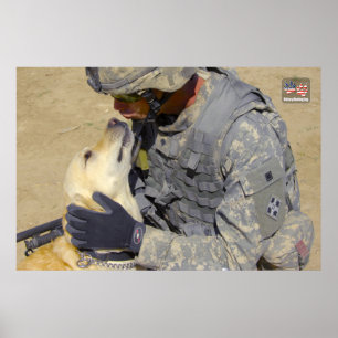AMERIKAANSE MILITAIRE WERKHOND POSTER