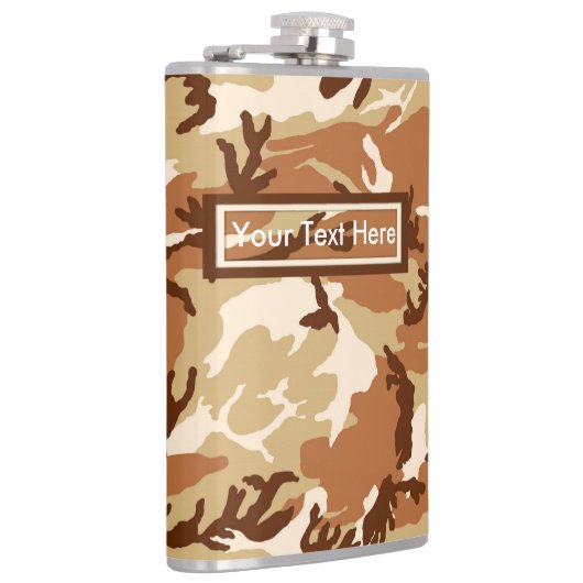 Amerikaanse militaire woestijn en kamo 6 oz of 8 o heupfles (Rechts)