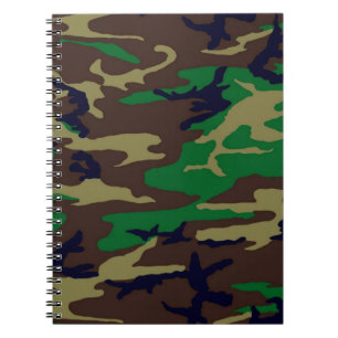 Amerikaanse militaire Woodland Camouflage Spiral N Notitieboek
