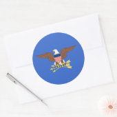 Amerikaanse minister van Defensie Ronde Sticker (Envelop)
