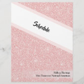 Amerikaanse Miss Pageant Binder Sectie Pagina (Voorkant)