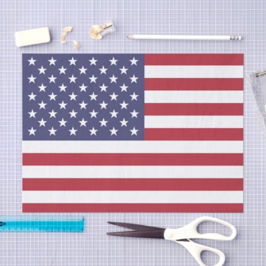 Amerikaanse mode, Amerikaanse vlag tissuepapier (Craft)