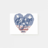 Amerikaanse Mode girl, Amerikaanse hartvlag nyc Post-it® Notes (Voorkant)