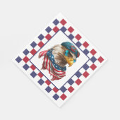 Amerikaanse Moderne Adelaar Servet (Hoek)